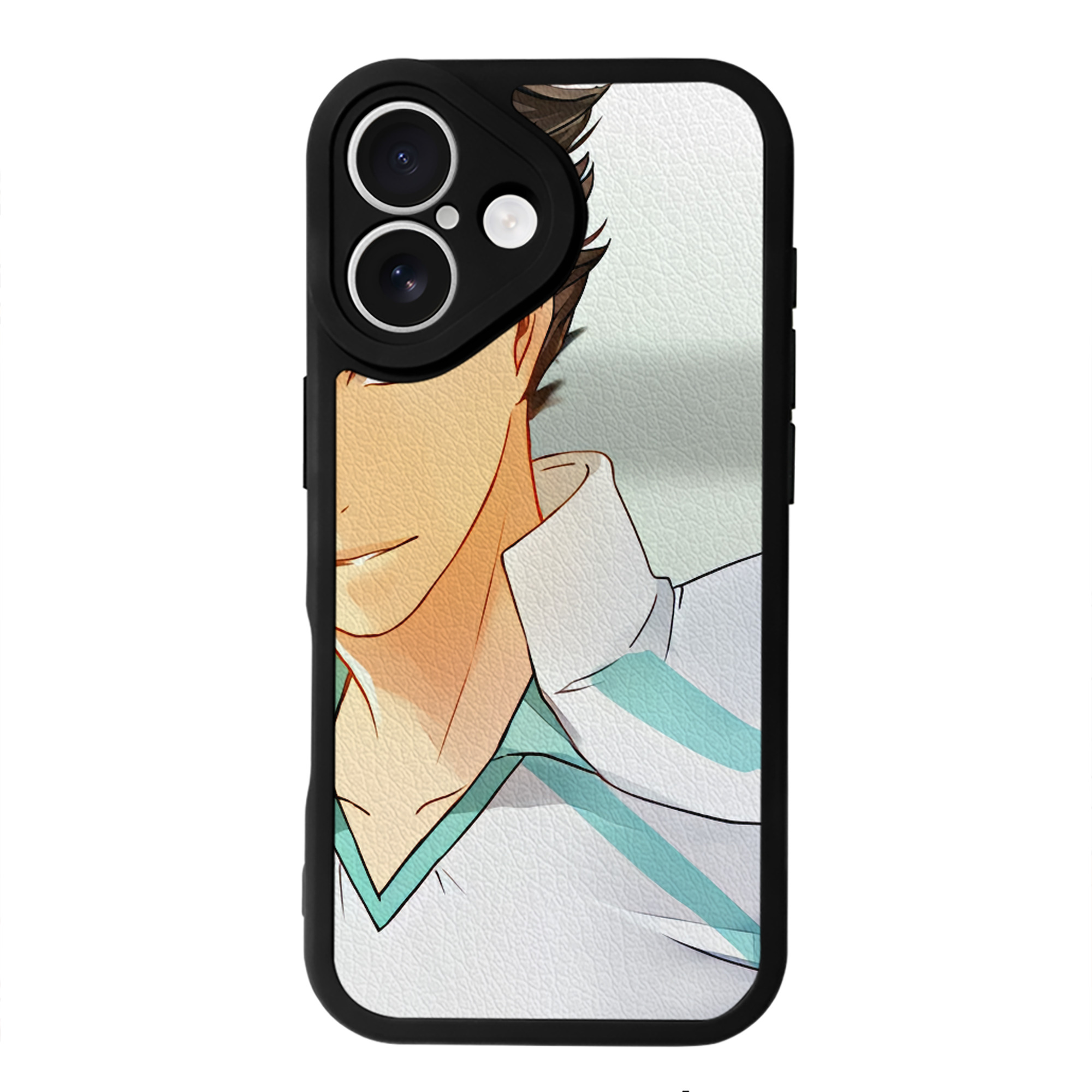 （画像用） ハイキュー!! Haikyu!! 【iPhone 16シリーズ対応】シリコンスマホケース（レザー調） 材質：シリコン
